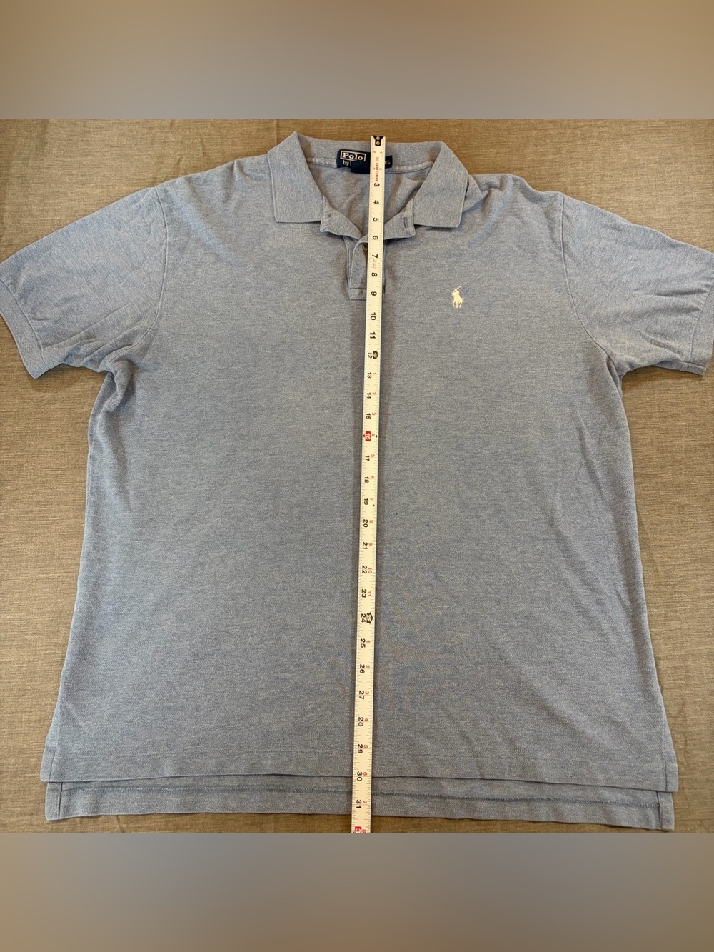 Polo By Ralph Lauren Light Blue Men’s XL Classic Fir Polo Short Sleeve Cotton - Picture 4 of 6